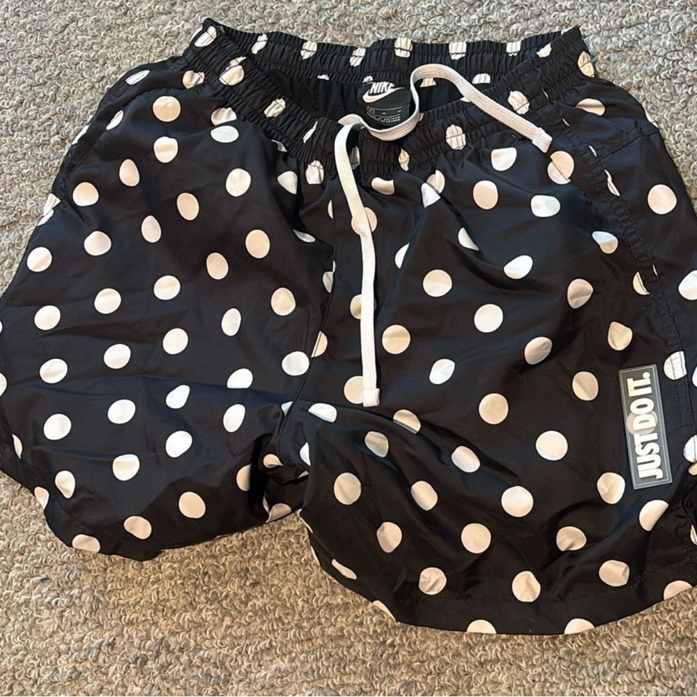 Nike Black and White Polka Dot Shorts
